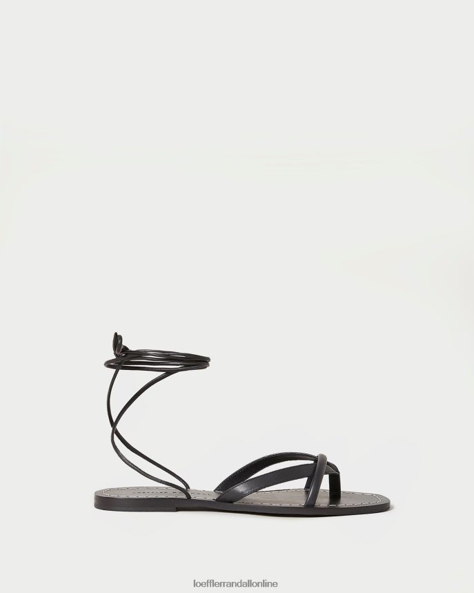 Loeffler Randall lila tangá zavinovacie sandále čierna ženy topánky PT864D114