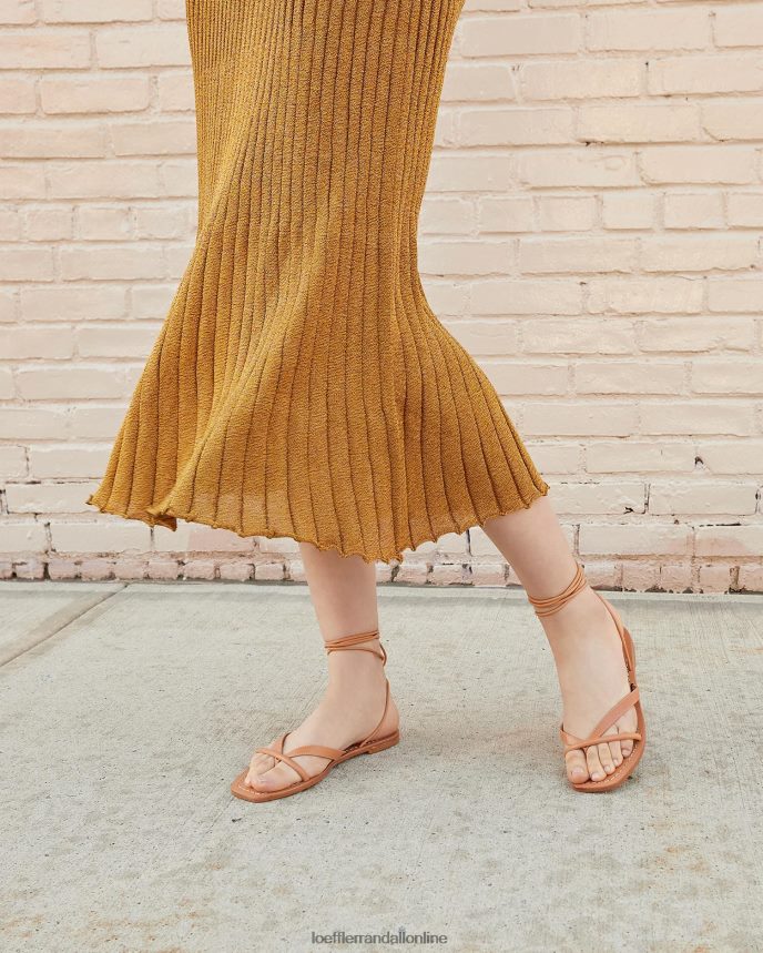 Loeffler Randall lila tangá zavinovacie sandále med ženy topánky PT864D106