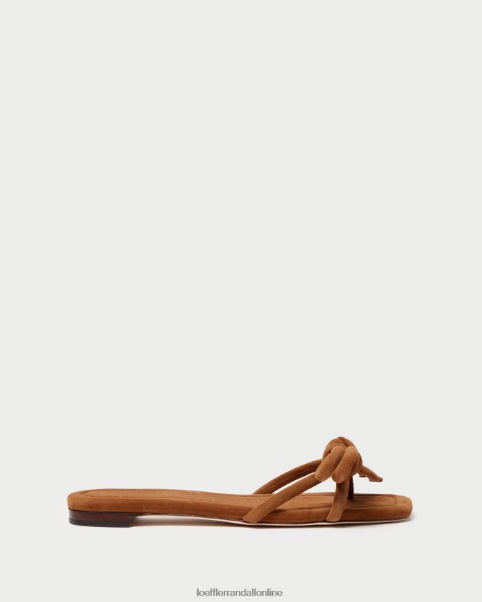 Loeffler Randall sandále hadley s mašľou kakao ženy topánky PT864D105