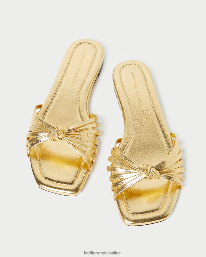 Loeffler Randall sandále izzie knot zlato ženy topánky PT864D127