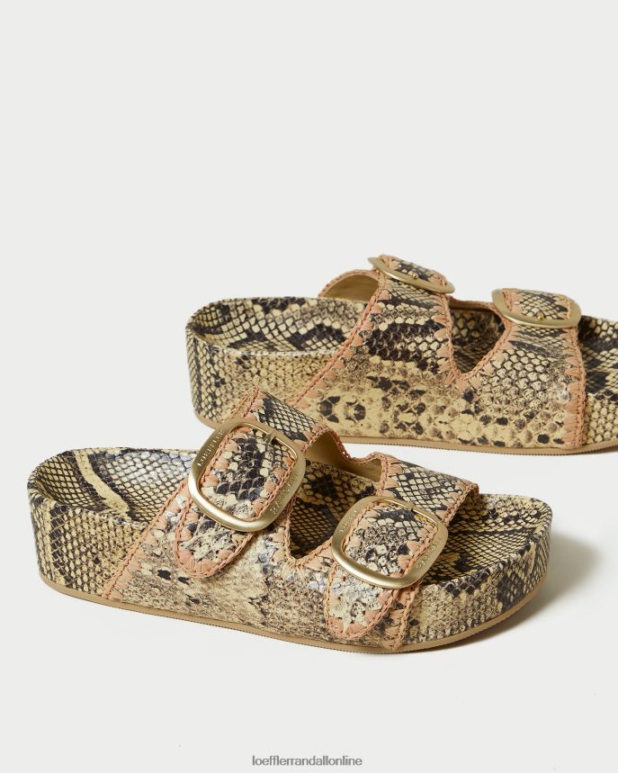 Loeffler Randall sandále theo s vložkou kosť/ružová ženy topánky PT864D113